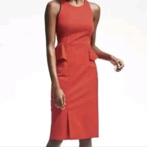 Banana Republic - Red Peplum dress